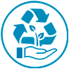 Ecological pool disinfection cycle icon