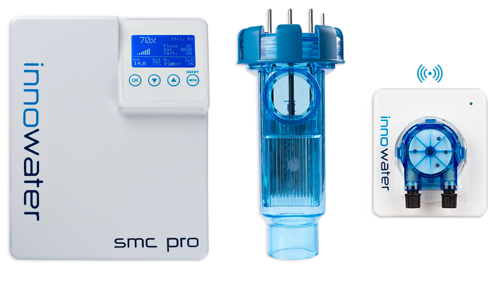 Innowater SMC salt chlorinator with pH wireless orp option